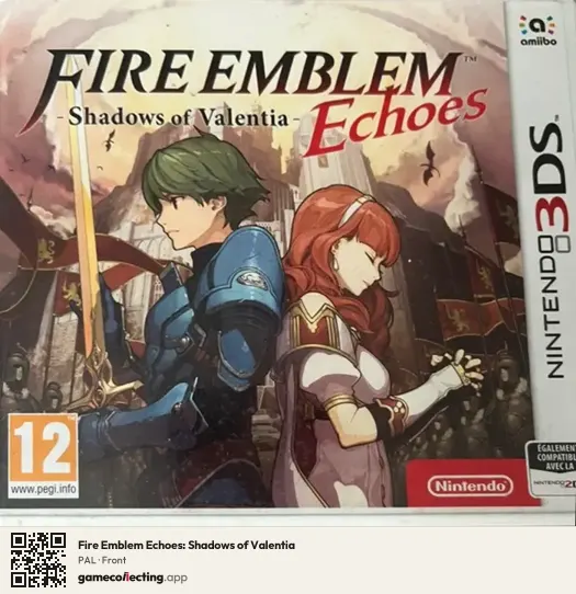Fire Emblem Echoes: Shadows of Valentia Nintendo 3DS, PAL box front