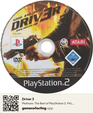Driver 3 PlayStation 2, PAL disc