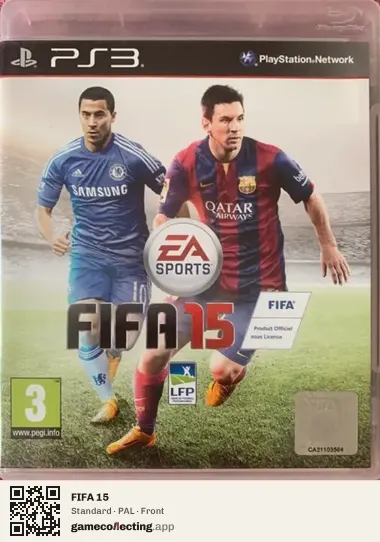 FIFA 15 PlayStation 3, PAL box front