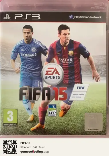 FIFA 15 PlayStation 3, PAL box front