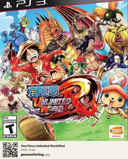 One Piece: Unlimited World Red PlayStation 3, NTSC box front