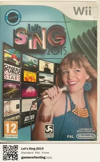 Let's Sing 2015 Nintendo Wii, PAL box front