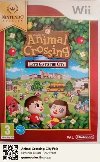 Animal Crossing: City Folk Nintendo Wii, PAL box front