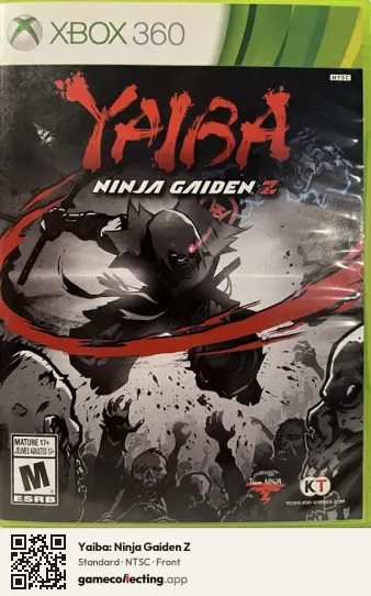 Yaiba: Ninja Gaiden Z Xbox 360, NTSC box front