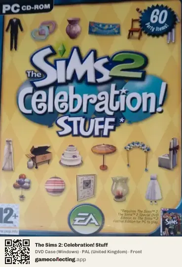 The Sims 2: Celebration! Stuff Computer, United Kingdom box front