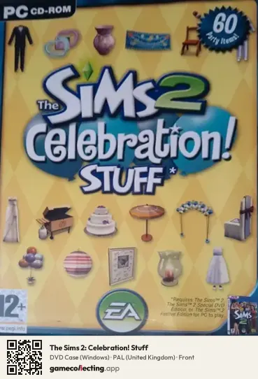 The Sims 2: Celebration! Stuff Computer, United Kingdom box front