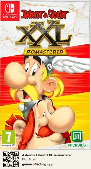 Asterix & Obelix XXL: Romastered Nintendo Switch, PAL box front