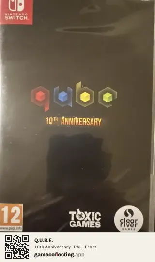 Q.U.B.E. Nintendo Switch, PAL box front