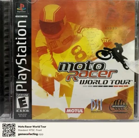 Moto Racer World Tour PlayStation, NTSC box front