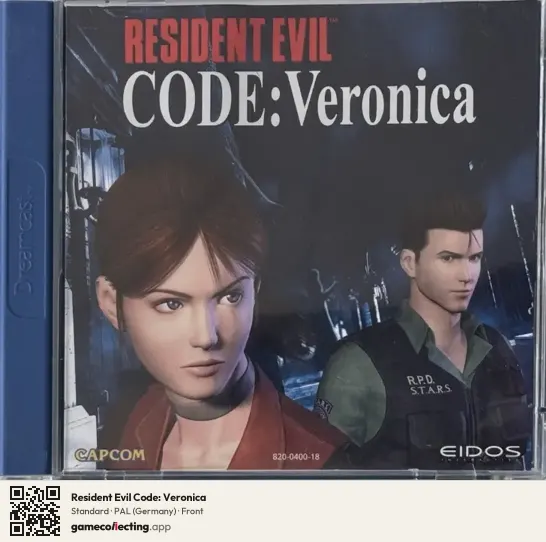 Resident Evil Code: Veronica Sega Dreamcast, Germany box front