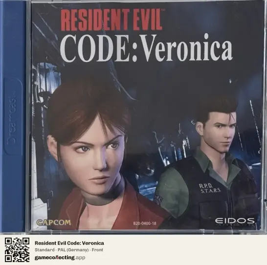 Resident Evil Code: Veronica Sega Dreamcast, Germany box front