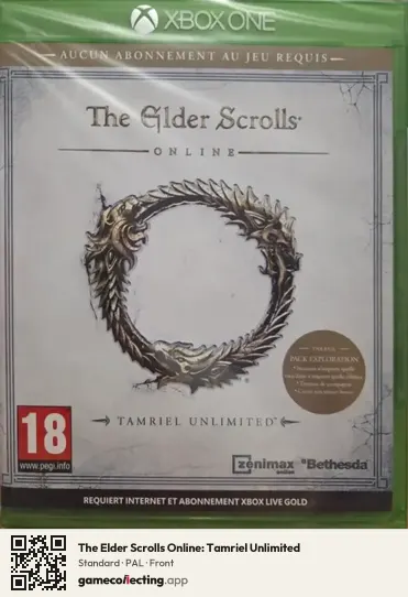 The Elder Scrolls Online: Tamriel Unlimited Xbox One, PAL box front