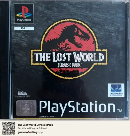 The Lost World: Jurassic Park PlayStation, United Kingdom box front