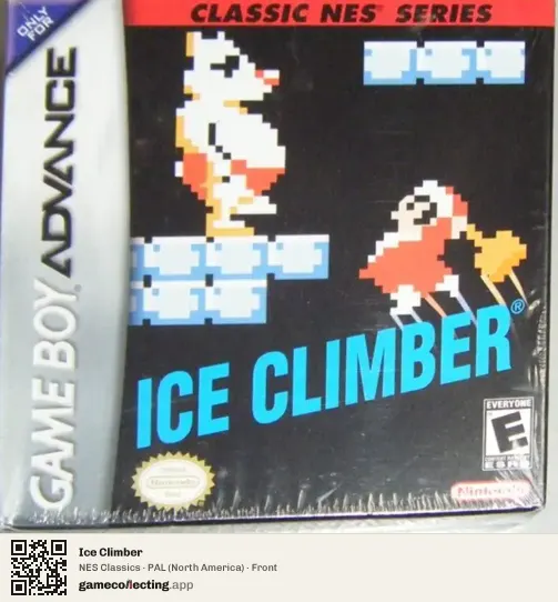Ice Climber Game Boy Advance, North America box front