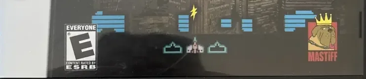 Space Invaders Revolution, the ESRB box on its front