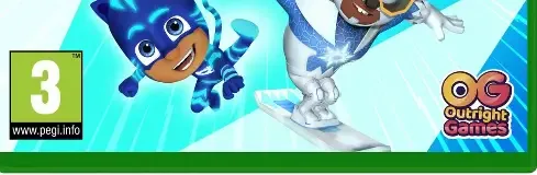 PJ Masks Power Heroes: Mighty Alliance, the PEGI square on its front