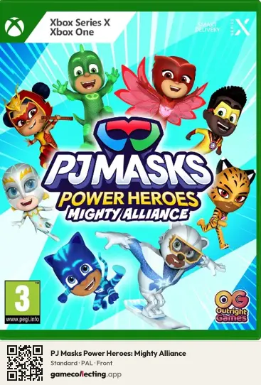 PJ Masks Power Heroes: Mighty Alliance Xbox Series X, PAL box front