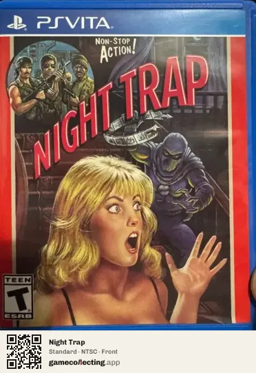 Night Trap PlayStation Vita, NTSC box front