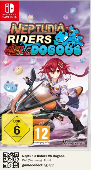 Neptunia Riders VS Dogoos Nintendo Switch, Germany box front