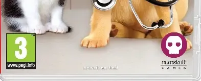 Pups & Purrs Animal Hospital, the PEGI square on its front