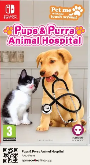 Pups & Purrs Animal Hospital Nintendo Switch, PAL box front