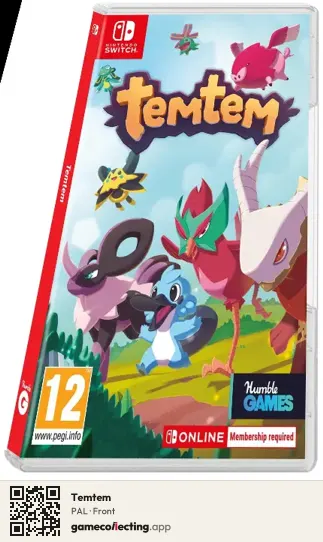 Temtem Nintendo Switch, PAL box front