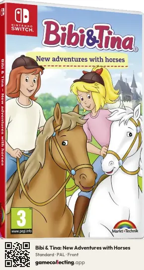 Bibi & Tina: New Adventures with Horses Nintendo Switch, PAL box front