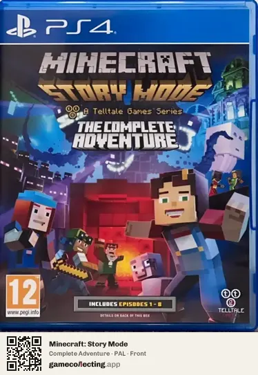 Minecraft: Story Mode PlayStation 4, PAL box front