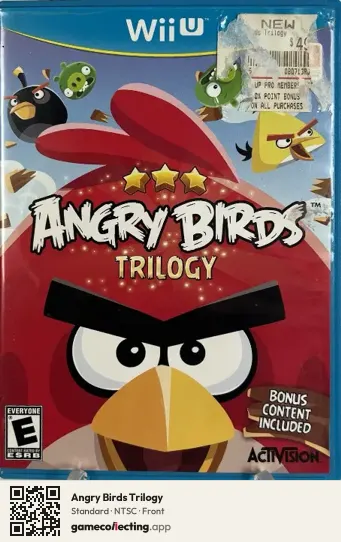 Angry Birds Trilogy Nintendo Wii U, NTSC box front