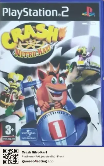 Crash Nitro Kart PlayStation 2, Australia box front