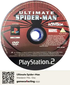 Ultimate Spider-Man PlayStation 2, PAL disc