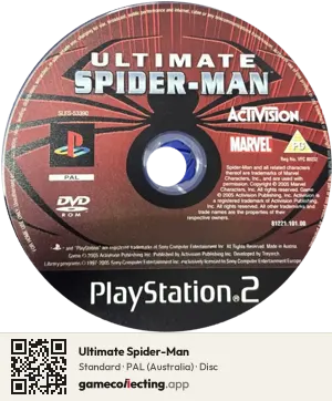 Ultimate Spider-Man PlayStation 2, PAL disc
