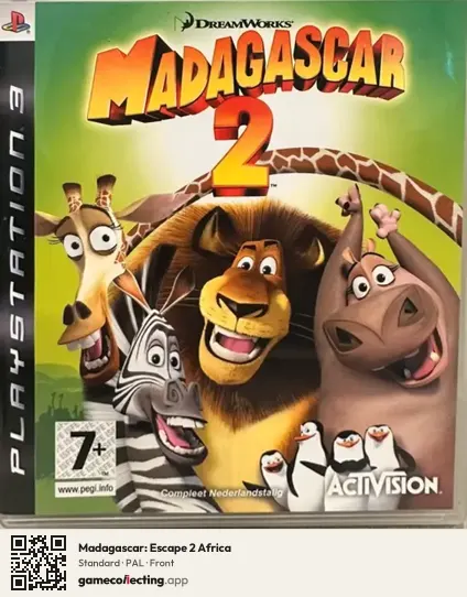 Madagascar: Escape 2 Africa PlayStation 3, PAL box front