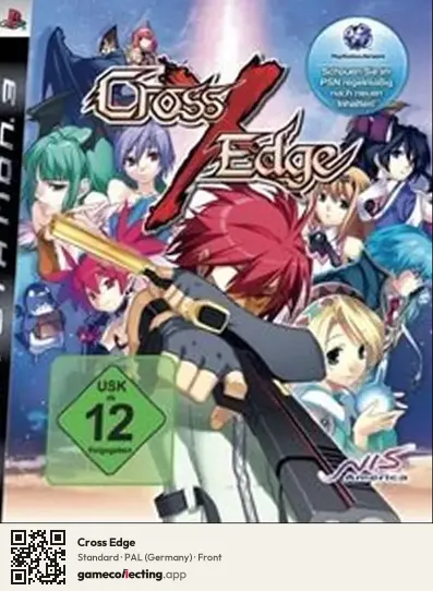 Cross Edge PlayStation 3, Germany box front
