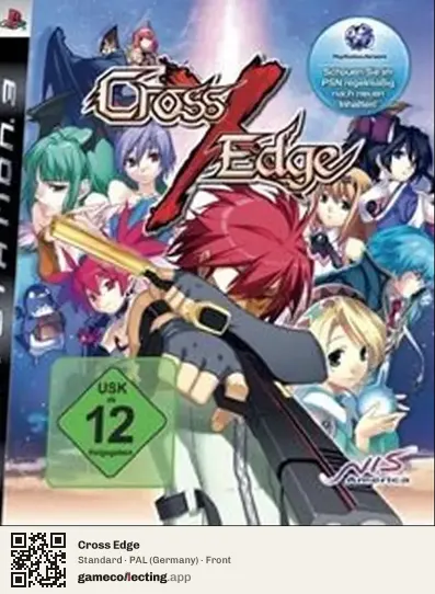 Cross Edge PlayStation 3, Germany box front
