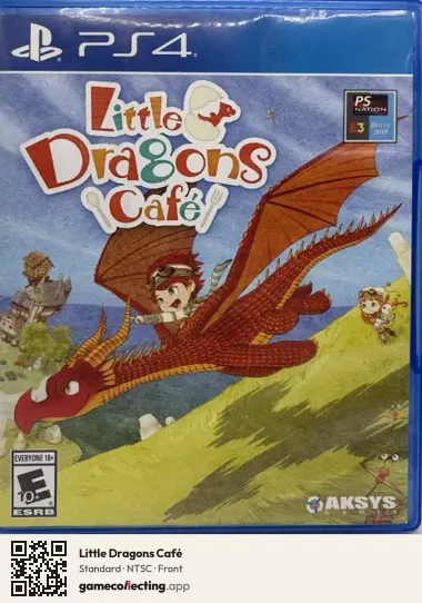 Little Dragons Café PlayStation 4, NTSC box front