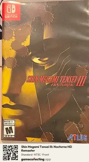 Shin Megami Tensei III: Nocturne HD Remaster Nintendo Switch, NTSC box front