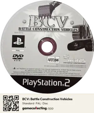 BCV: Battle Construction Vehicles PlayStation 2, PAL disc