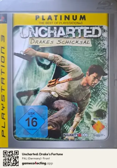 Uncharted: Drake's Fortune PlayStation 3, Germany box front