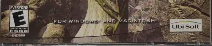 Myst III: Exile, the ESRB box on its front
