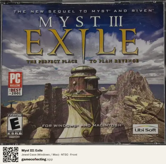 Myst III: Exile Computer, NTSC box front