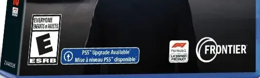 F1 Manager 2022, the ESRB box on its front