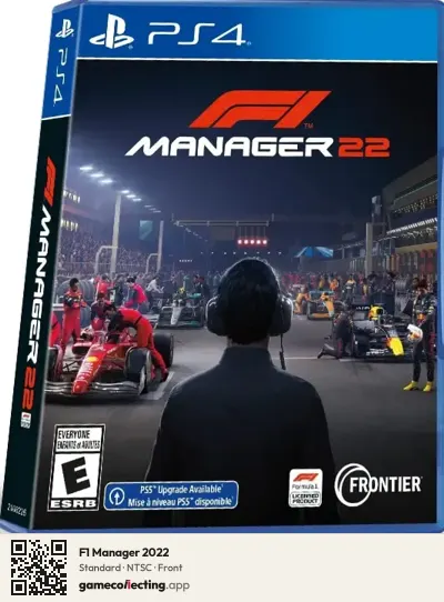 F1 Manager 2022 PlayStation 4, NTSC box front
