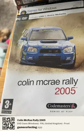 Colin McRae Rally 2005 Computer, United Kingdom box front