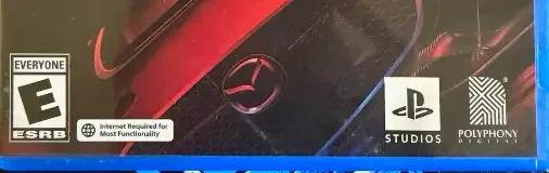 Gran Turismo 7, the ESRB box on its front