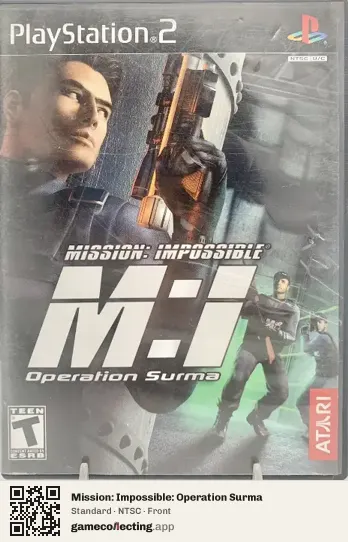 Mission: Impossible: Operation Surma PlayStation 2, NTSC box front