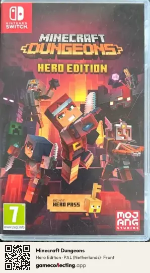 Minecraft Dungeons Nintendo Switch, Netherlands box front