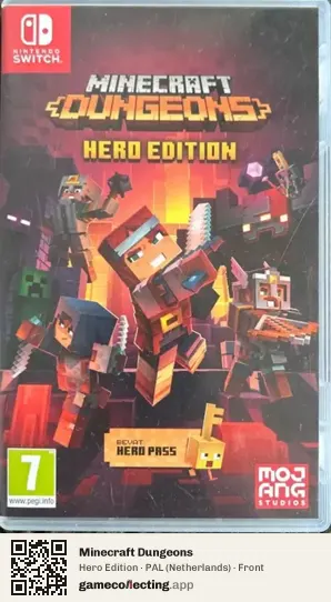 Minecraft Dungeons Nintendo Switch, Netherlands box front