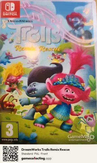 DreamWorks Trolls Remix Rescue Nintendo Switch, PAL box front