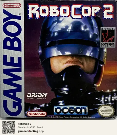 RoboCop 2 Game Boy, NTSC box front
